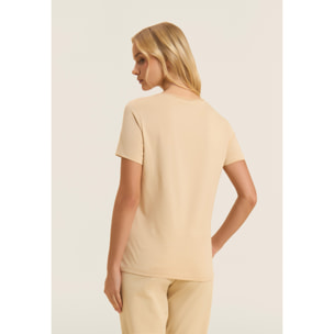 T-shirt Manica Corta con Grafica Animalier e Logo FREDDY