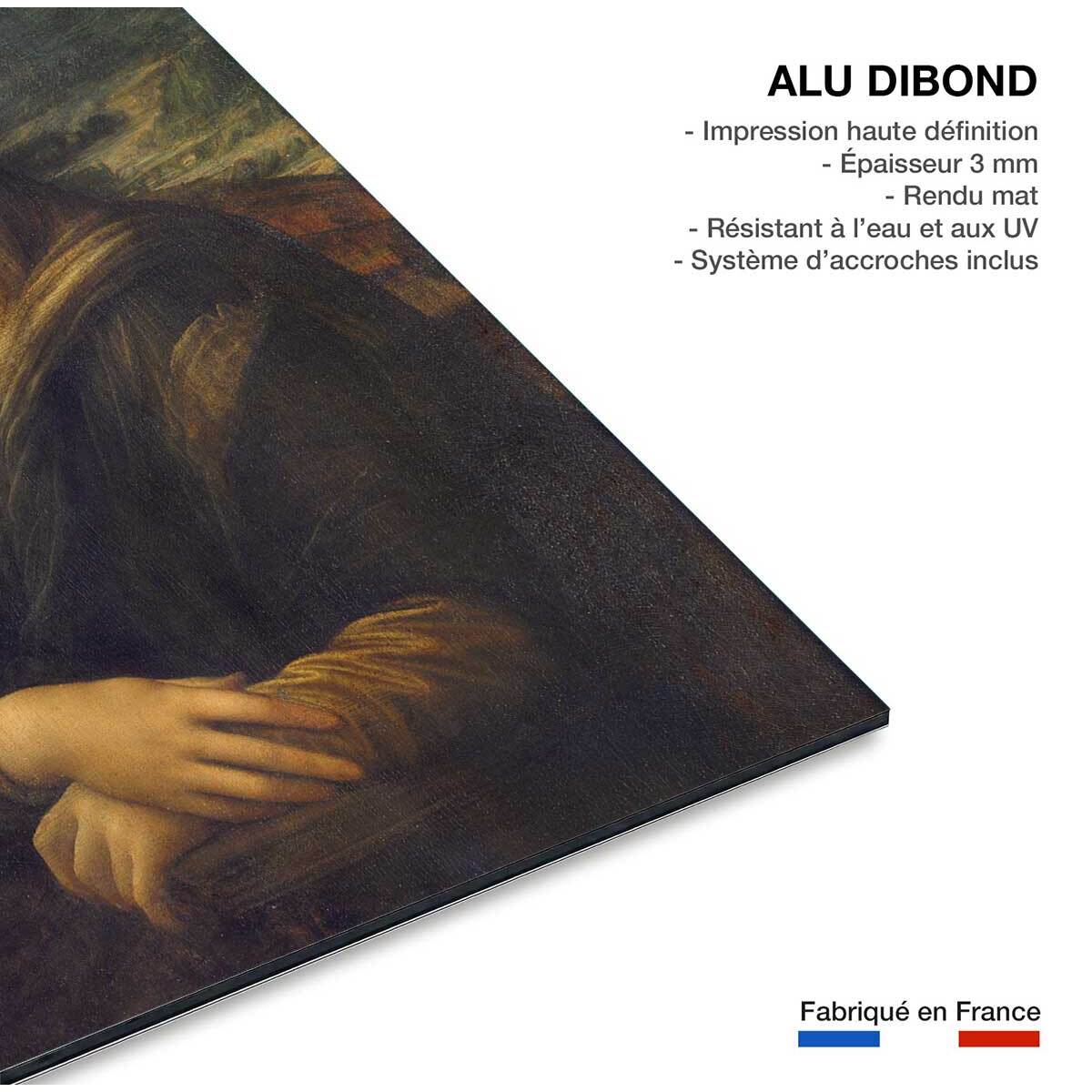 Tableau La joconde par Leonard De Vinci Tableau alu Dibond