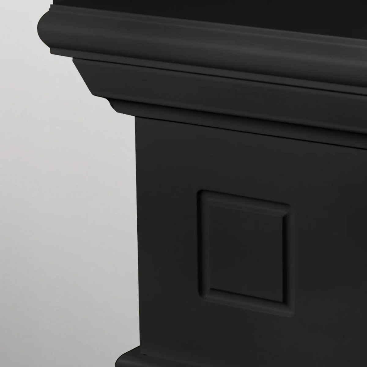 Cambridge - Camino Elettrico da Terra con Effetto Fiamma 110x100x36 cm In Legno Nero