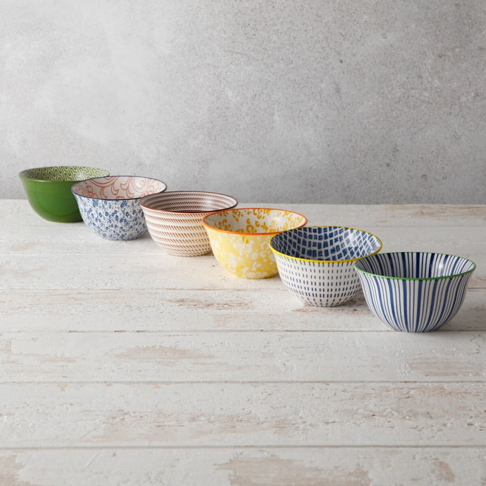 Lot de 6 petits bols design 3, SABAE