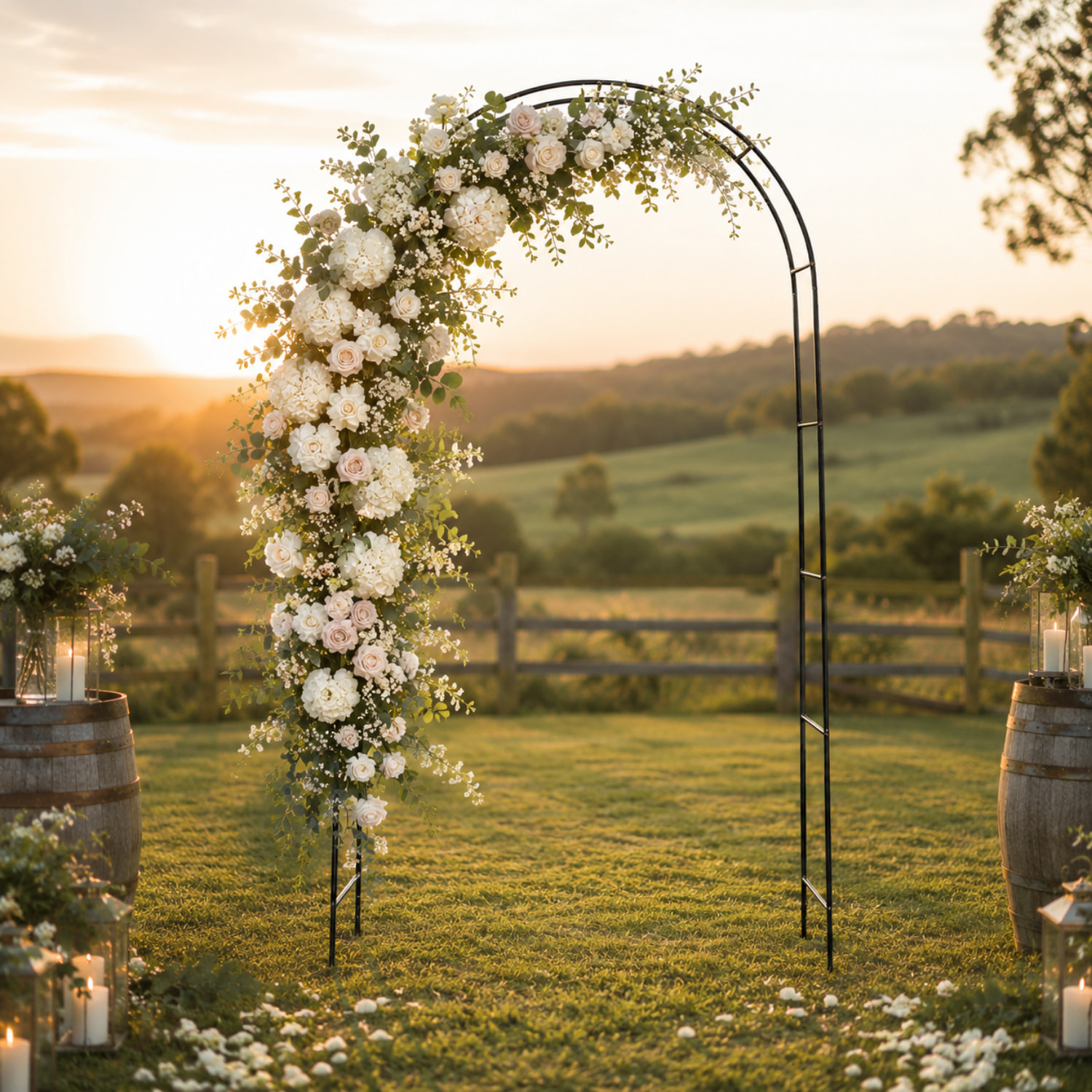 Arco Da Giardino Per Rose Piante Rampicanti Traliccio Pergolato Vite Decorazione Design Per Eventi Matrimoni Viali Metallo Verde Scuro 240x140x38 cm