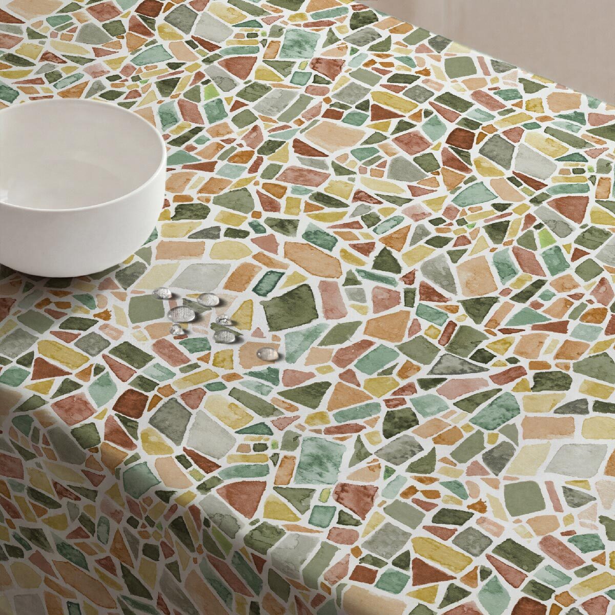 Nappe anti-taches Aruba - 100% coton -