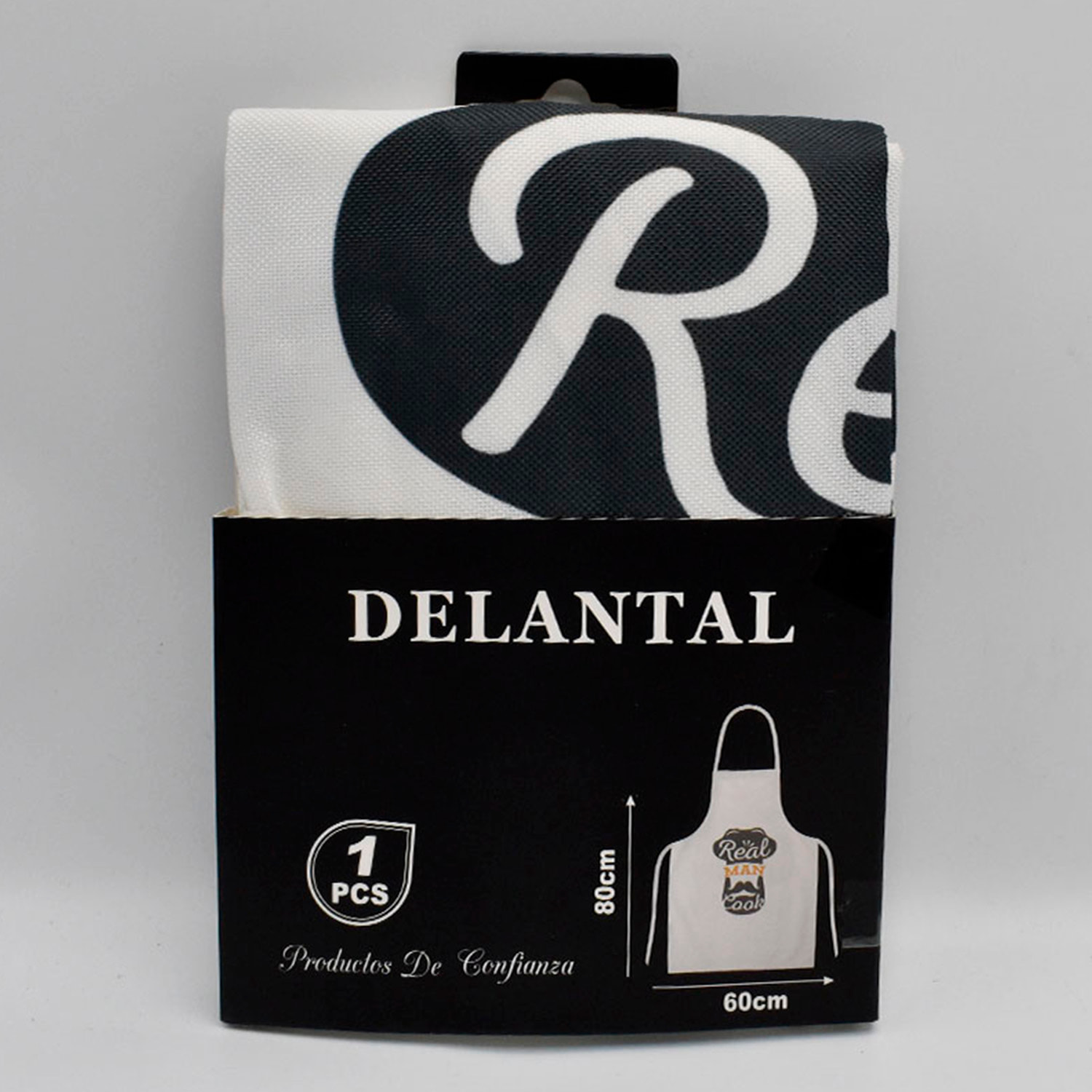 Grembiule regolabile design cappello da cucina 60x80 cm.