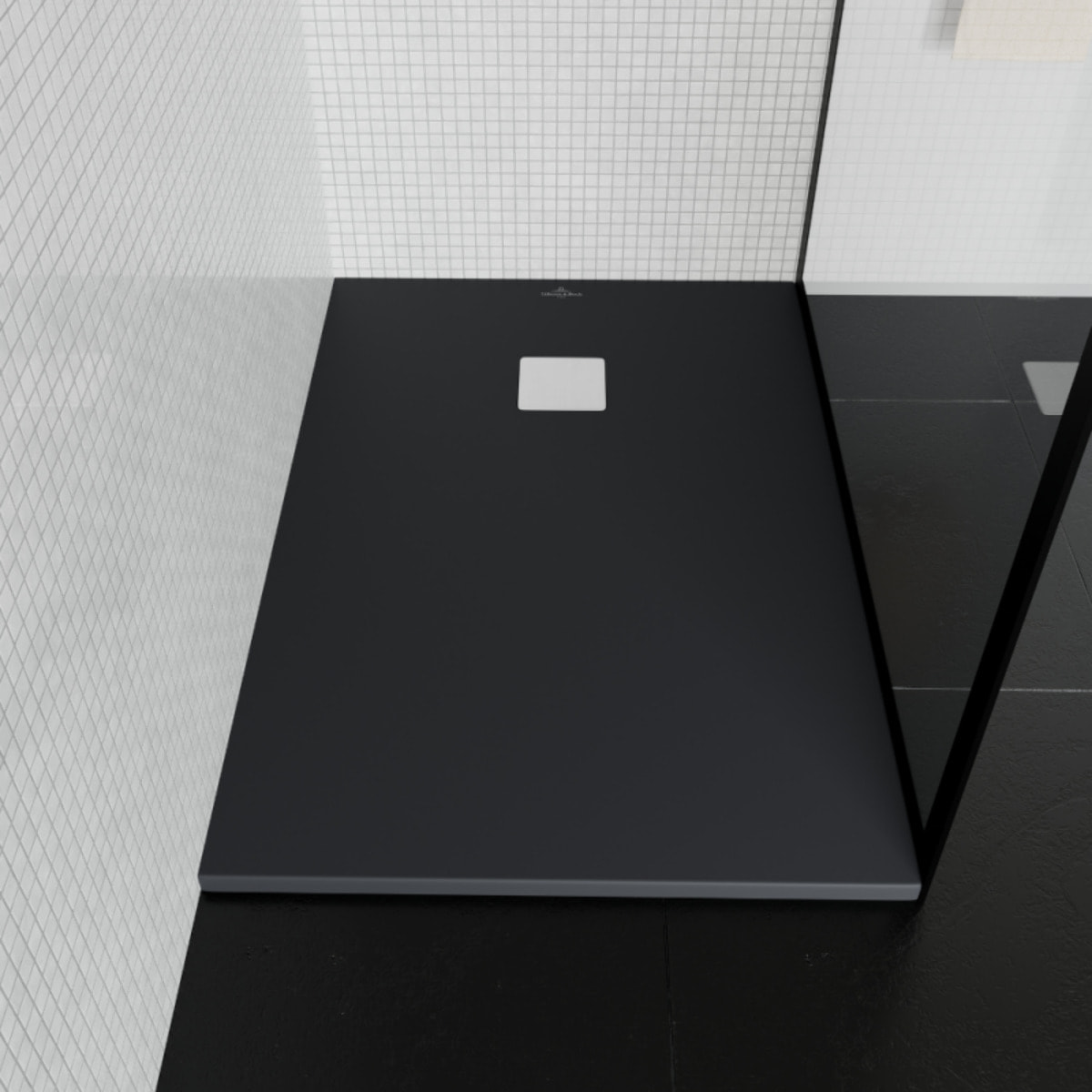 Receveur découpable Exclusive anthracite