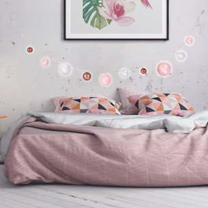 Guirlande Boule 10led Multi-taill Poudre 192cm