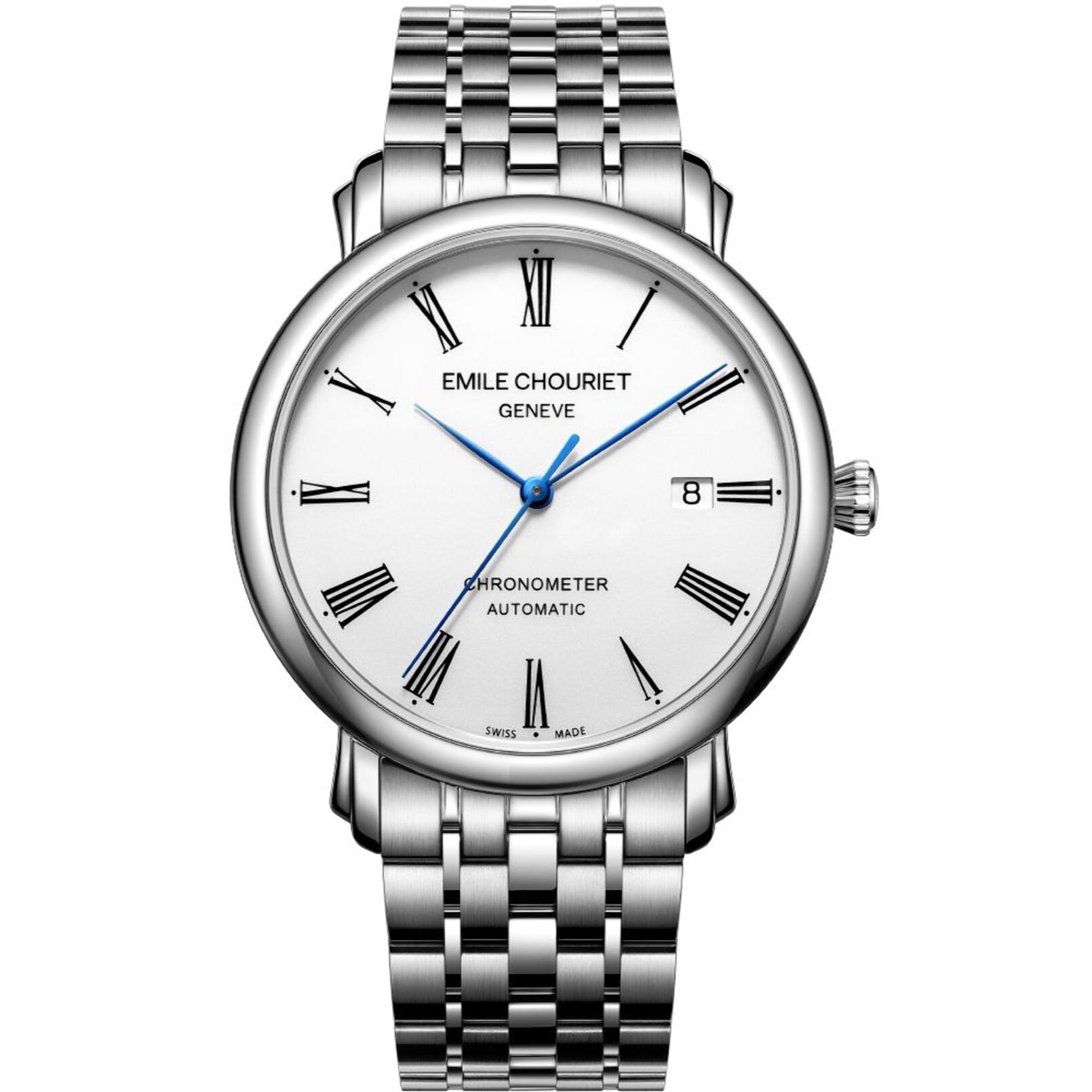 Reloj Emile Chouriet 00.1168.G40.6.6.25.6 Hombre Analogico Automatico con Correa de Acero inoxidable