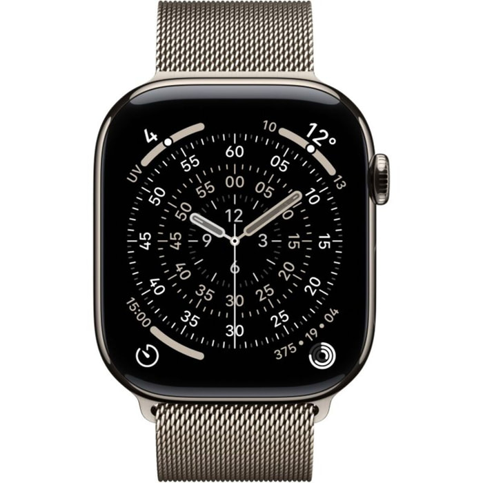 Montre connectée APPLE WATCH 46mm Tit Naturel Milan Serie 11 M/L Cellular