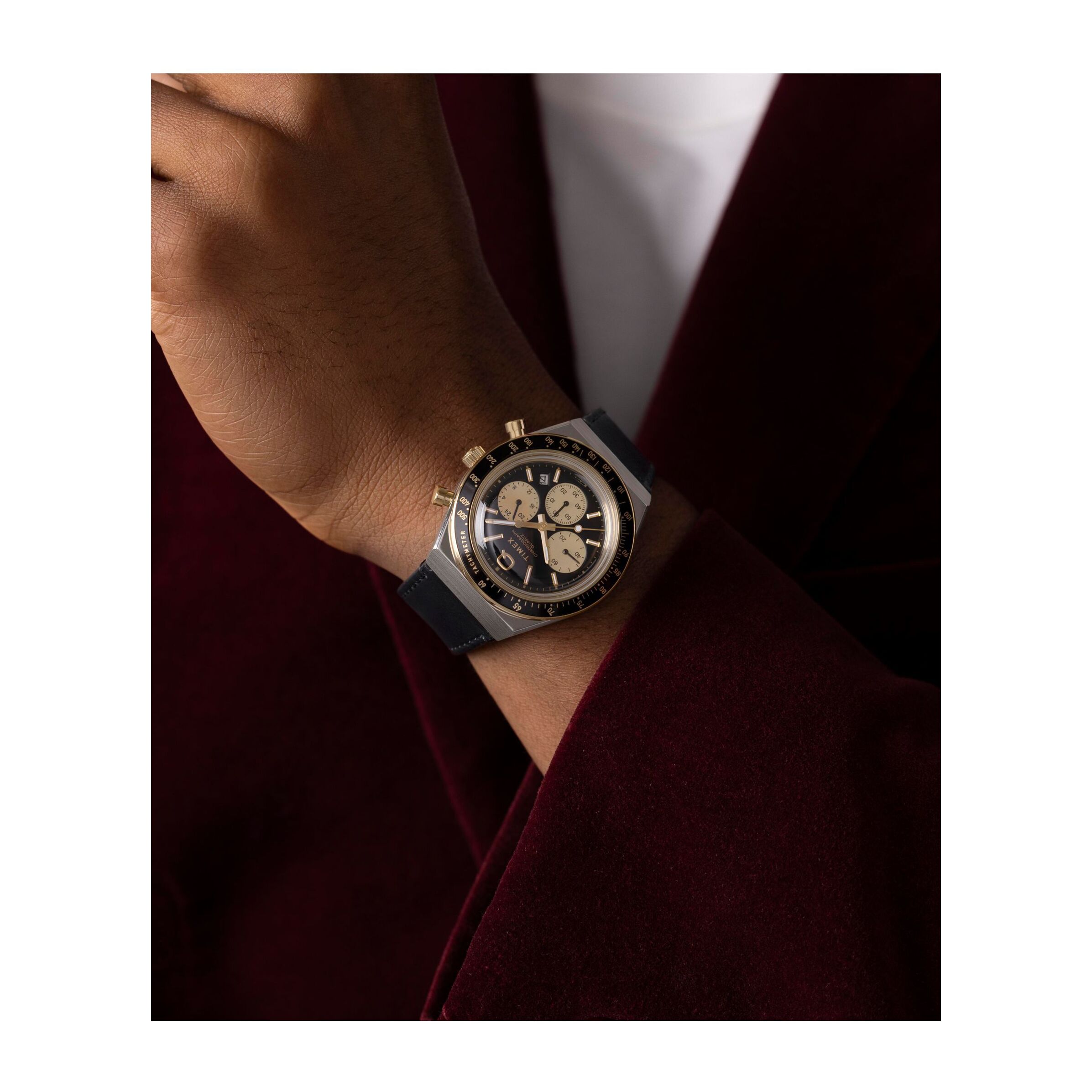 Timex Quartz Analog Chronograph Q Timexâ® Chronograph