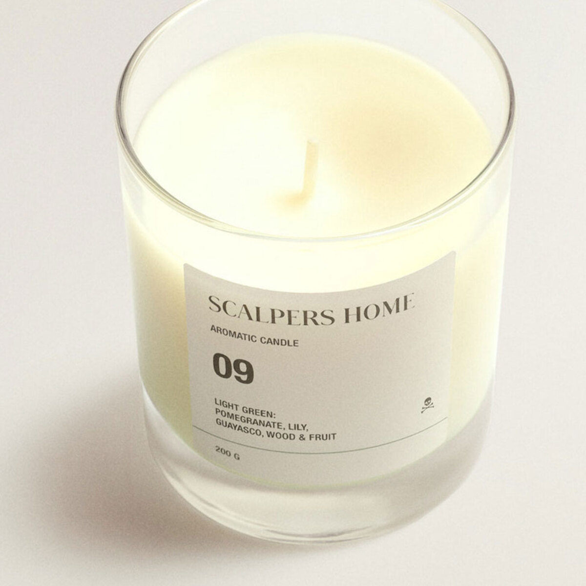 Set de 2 velas aromáticas 200gr aroma light green scalpers