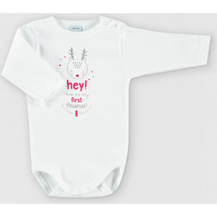 Body bebé navidad frases manga larga