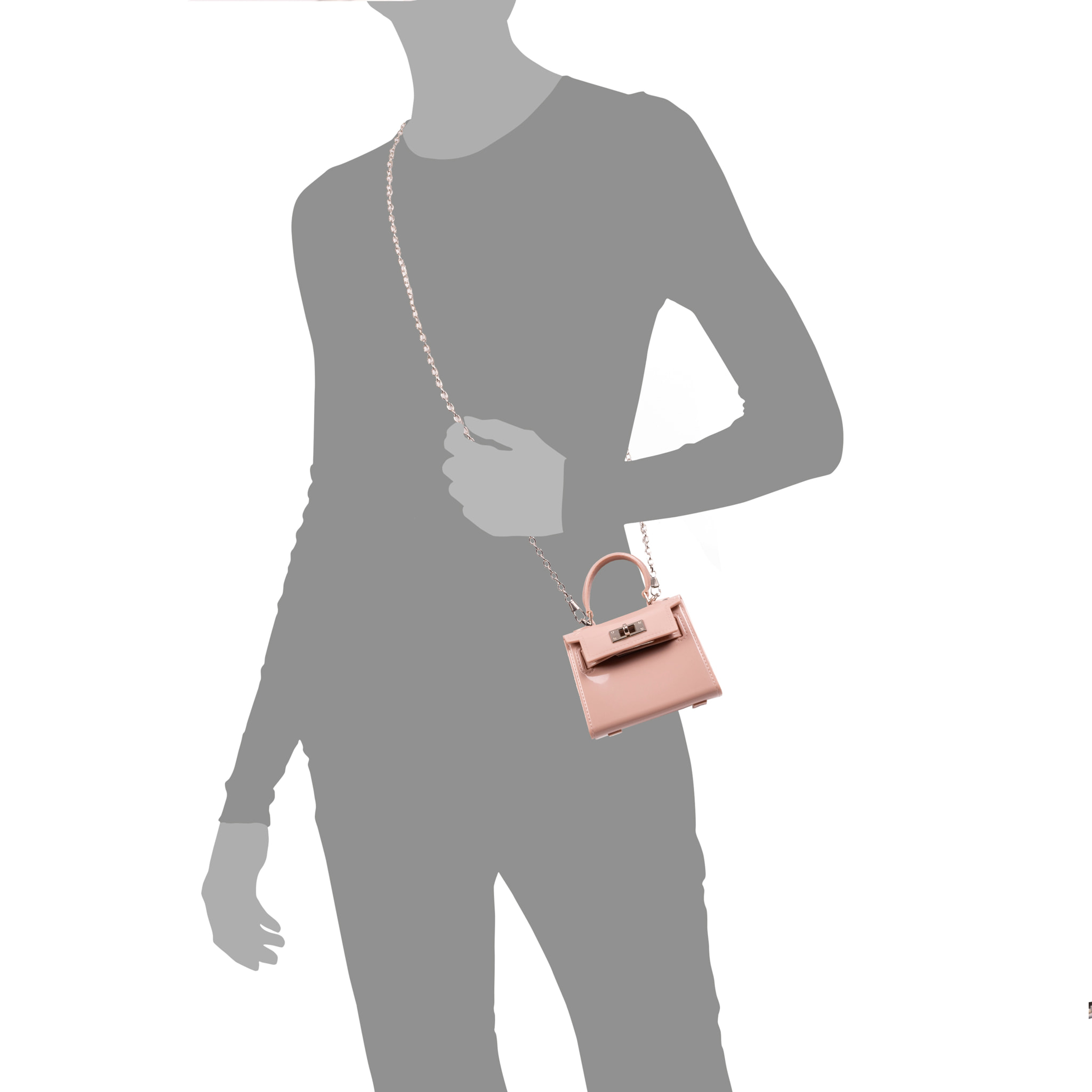 Villadeati bolso de mano mini Tote de pvc.