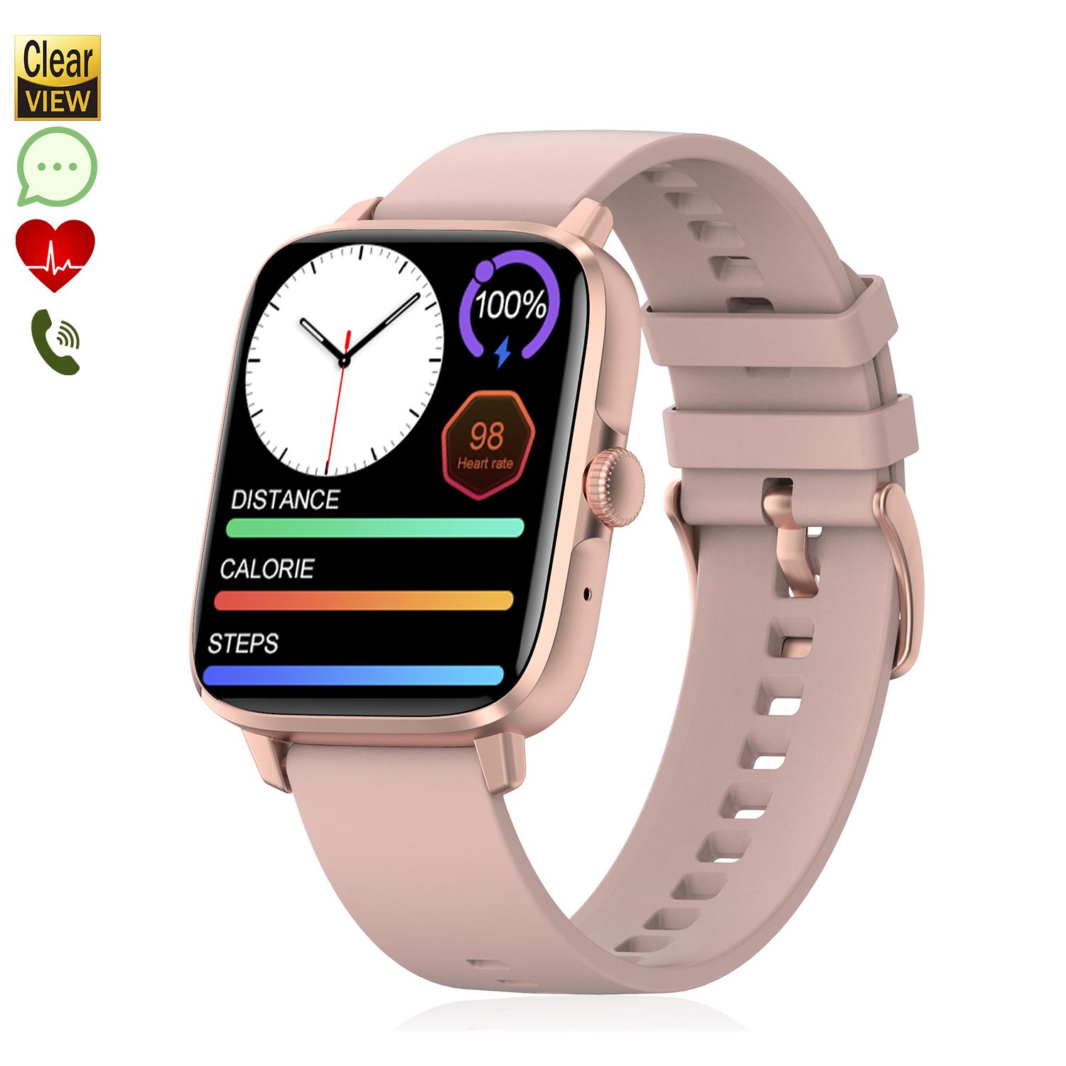 Smartwatch DT102, schermo ad alta risoluzione. Cardiofrequenzimetro, ECG, modalità multisport. Notifiche APP.