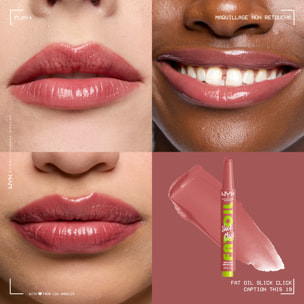 NYX Professional Makeup FAT OIL SLICK CLICK Baume à lèvres CAPTION THIS