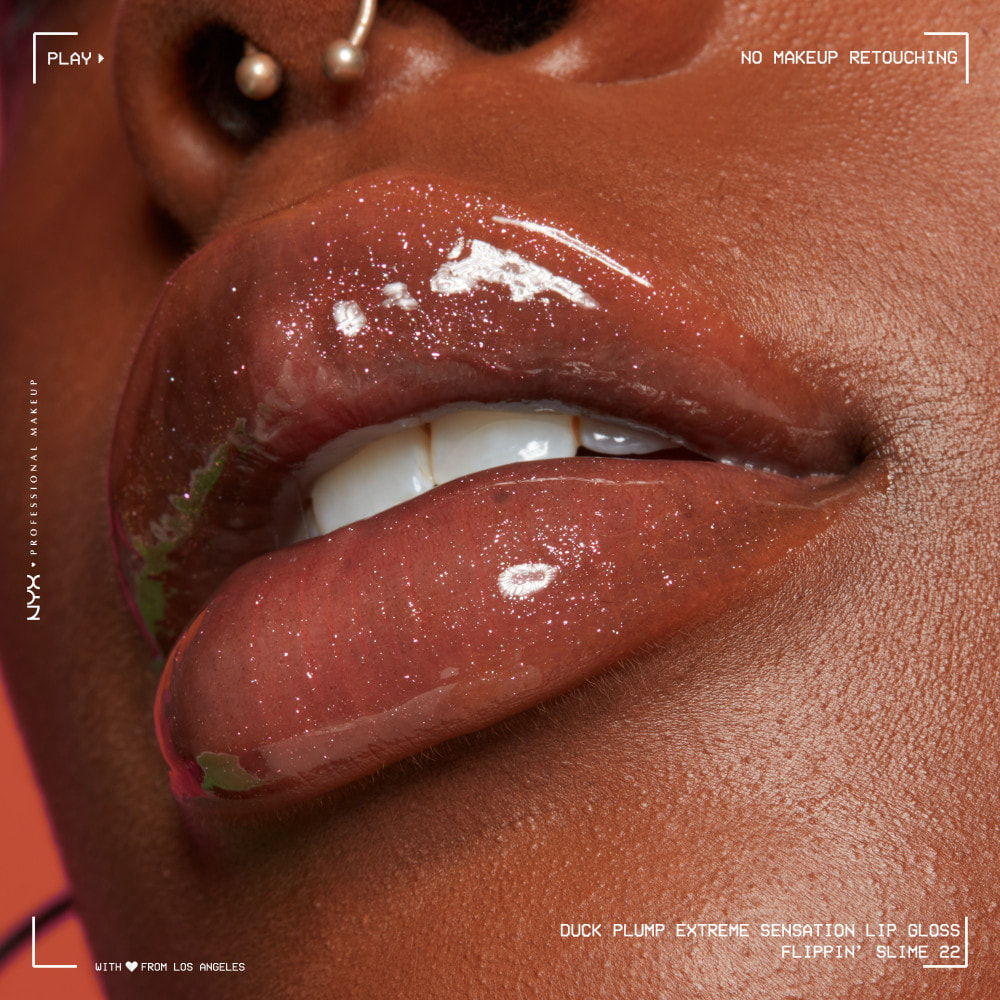 NYX Professional Makeup Gloss Duck Plump repulpant et pailleté Flippin' Slime