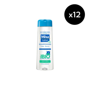 Lot de 12 - Mixa Bébé Shampooing Très doux Bio 300ml