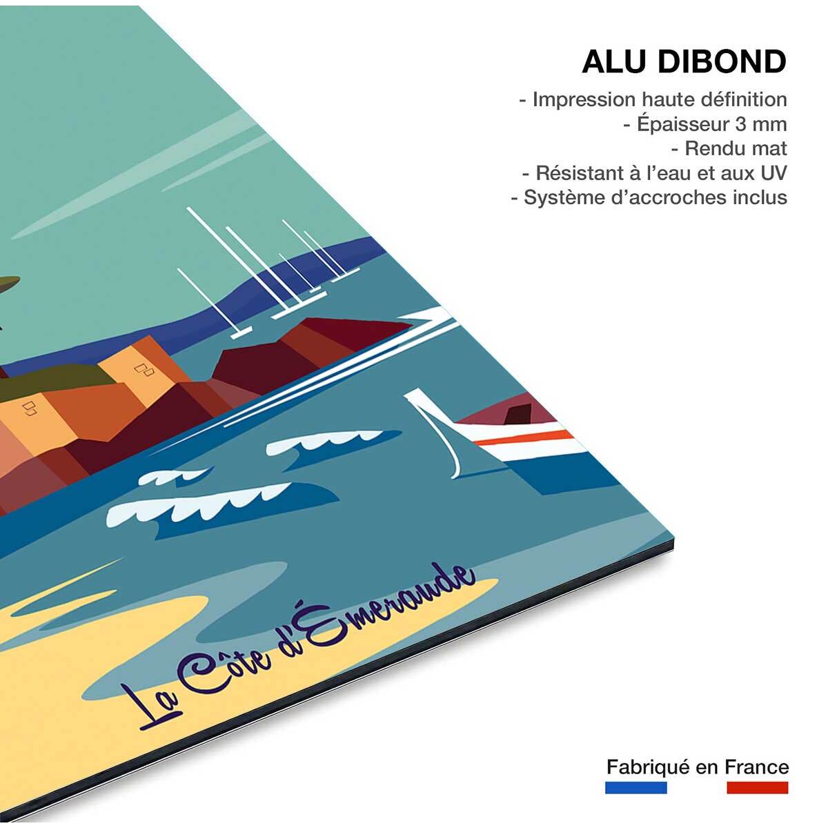 Tableau voyage à dinard Tableau alu Dibond