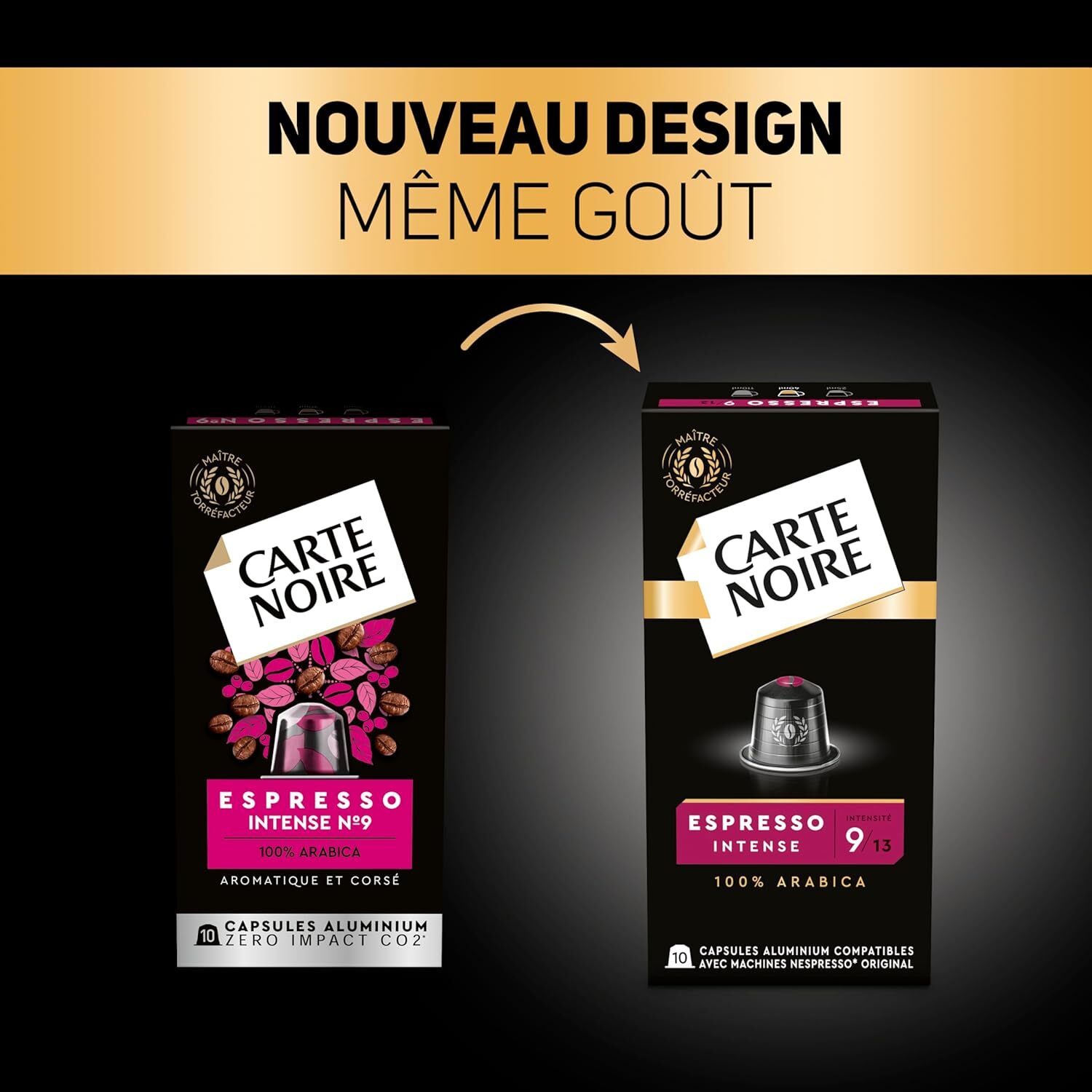 Espresso n°9 Intense x30 - Capsules compatibles Nespresso en aluminium