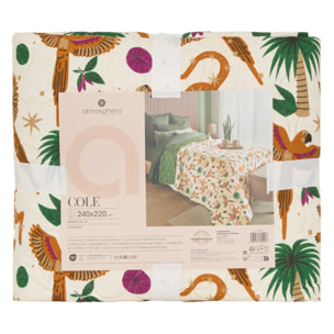 Dessus de lit Cole 220x240cm imprimé jungle