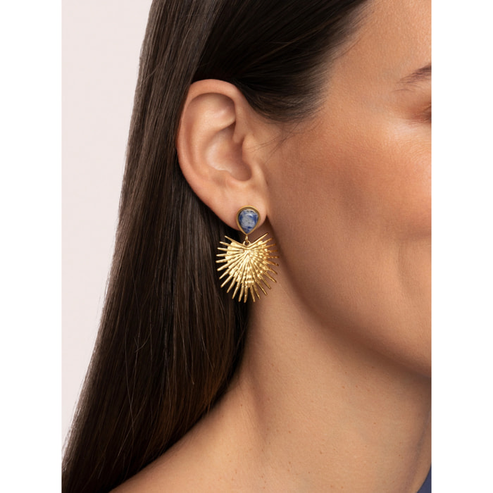 Pendientes Catalina Acero Baño Oro