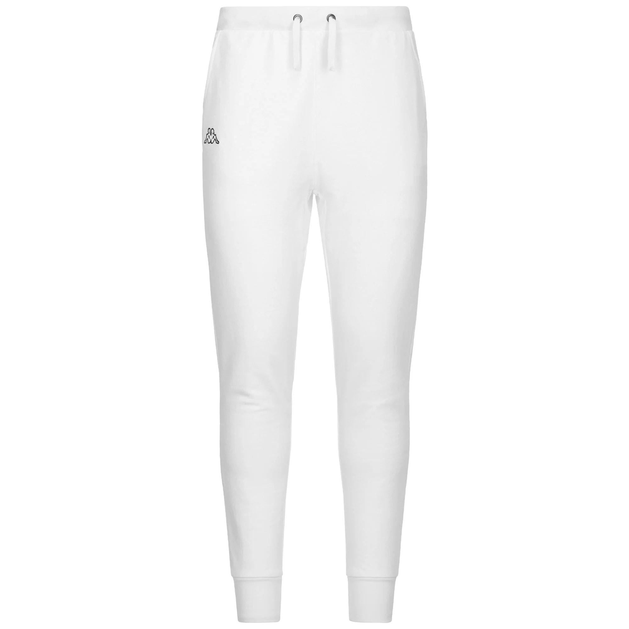 Kappa - Pantaloni Uomo Bianco - Logo Korpo Zanty