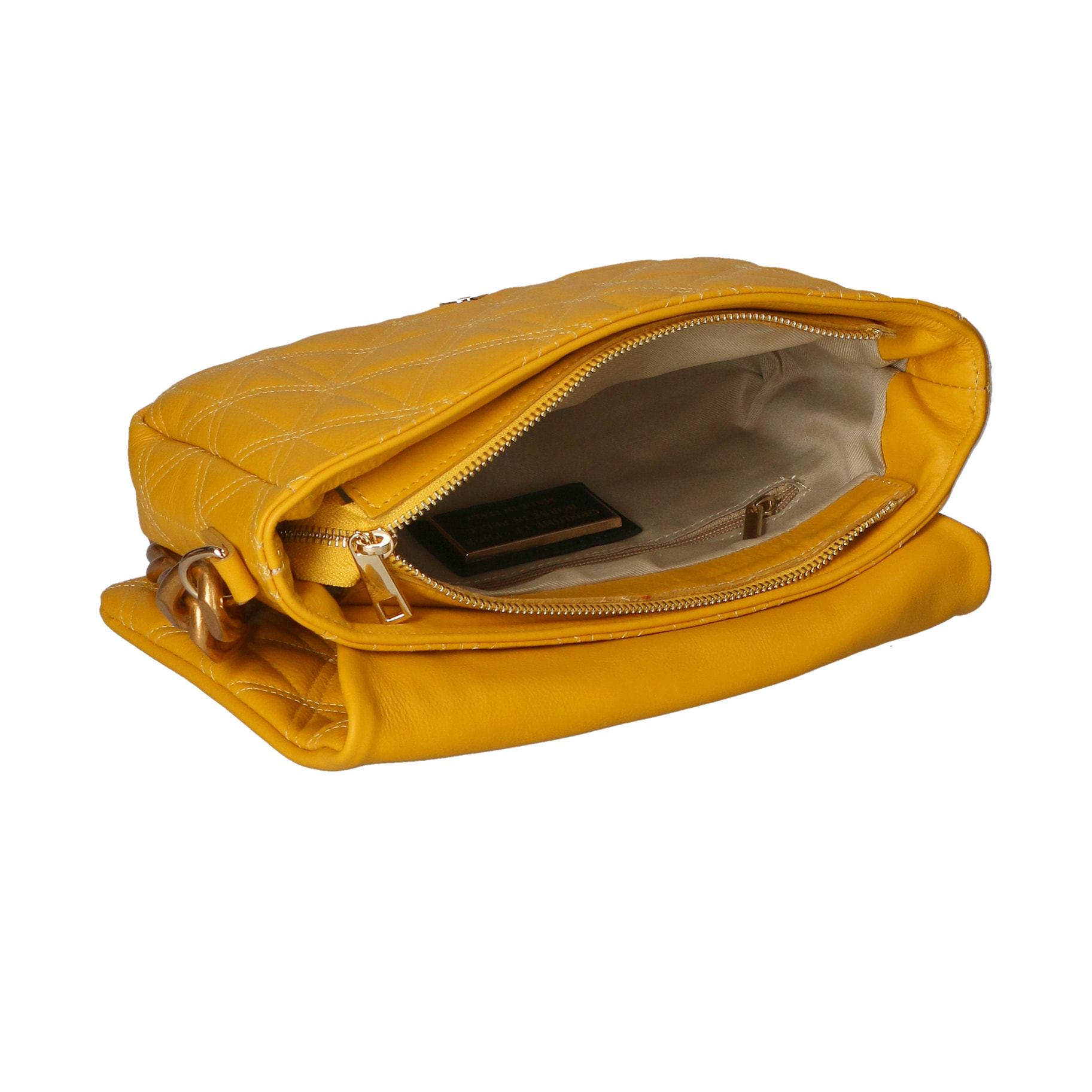 Borsa a spalla da Donna Agatha in Vera Pelle Made in Italy 17x25x9 cm