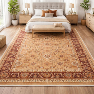 Tapis épais de 120x180 aux motif floraux traditionnels orientaux