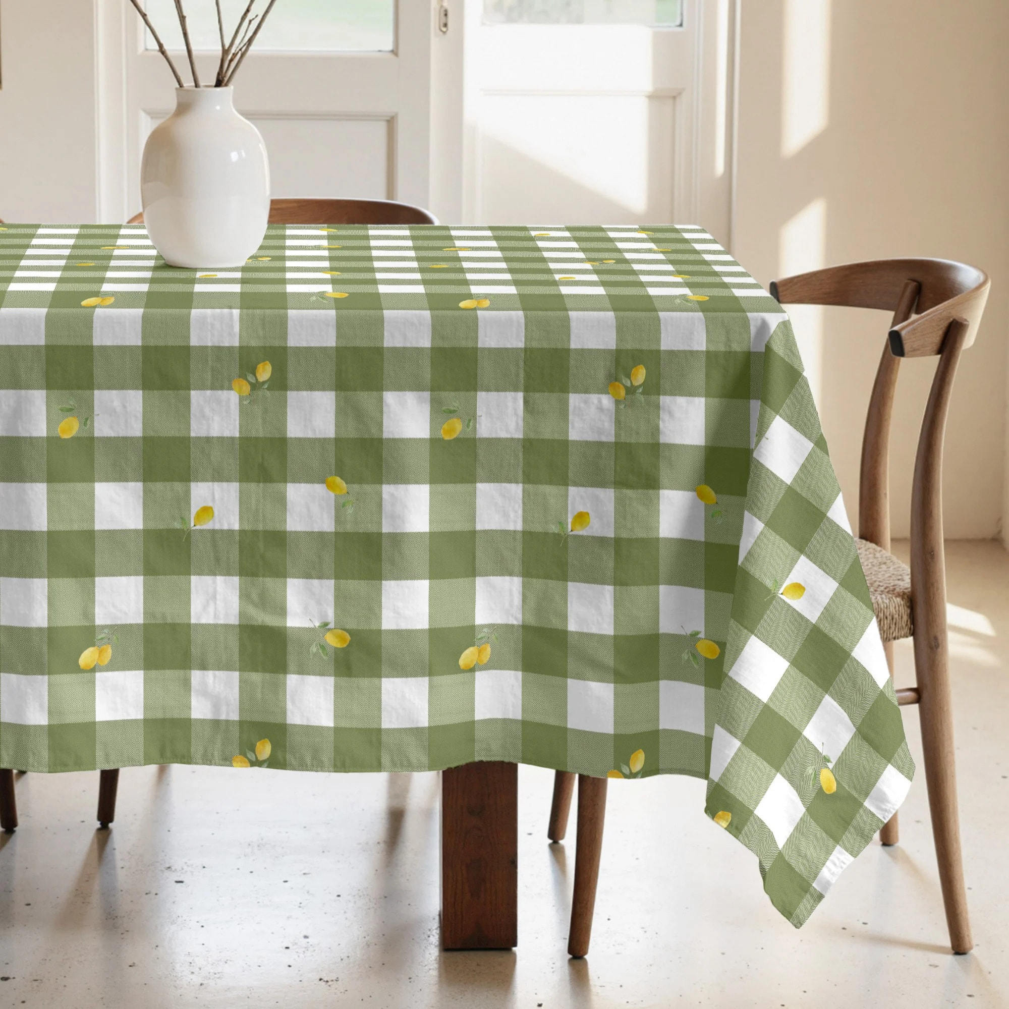 Nappe anti-taches 100% coton Carlo