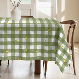 Nappe anti-taches 100% coton Carlo