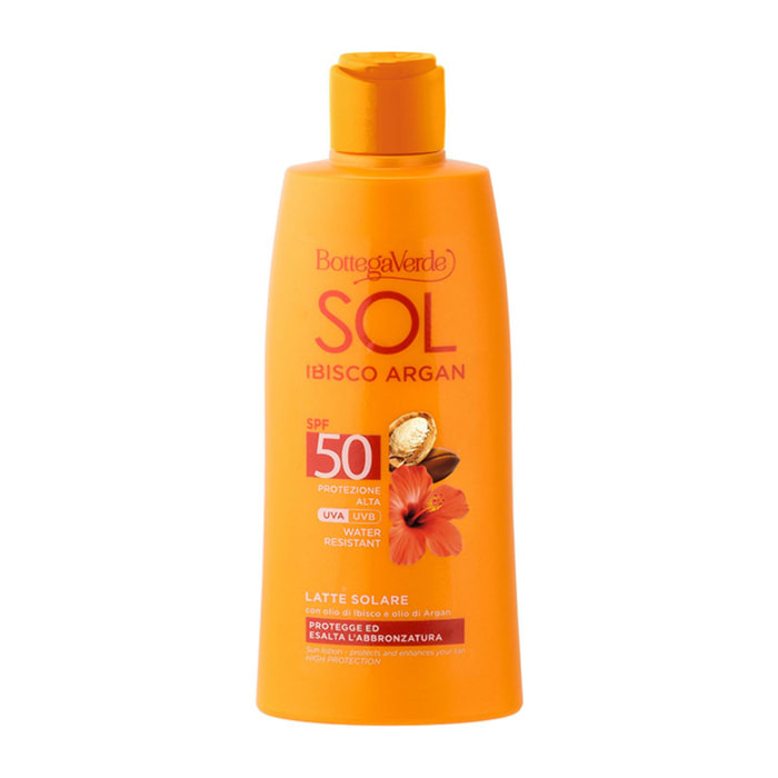 SOL Ibisco Argan - Latte solare SPF50 protezione alta