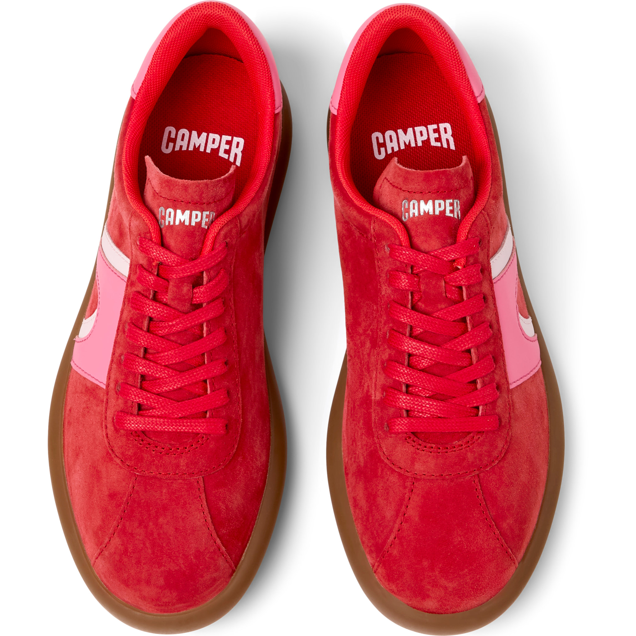 Sneakers - CAMPER Pelotas Soller - Rosso - Pelle nabuk