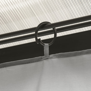 4 parois latérales pour pavillon de jardin tonnelle rigide 300 x 300 cm protéger de la pluie vent soleil gris clair