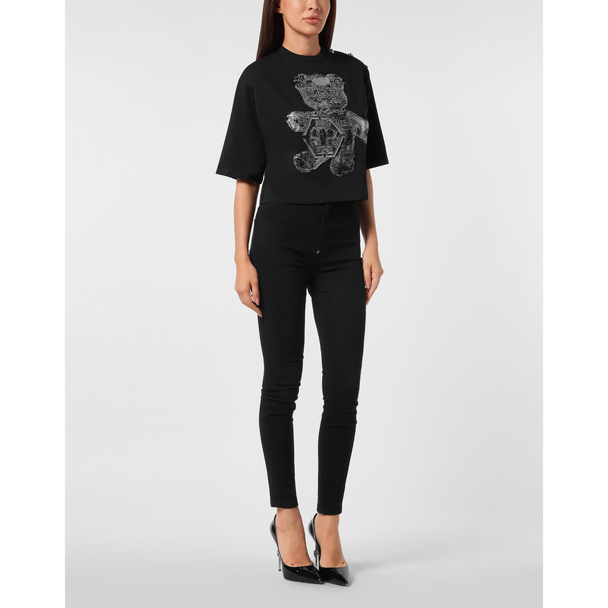 PHILIPP PLEIN T-Shirt Round Neck TEDDY