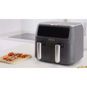 EVVO Freidora sin aceite Tasty Fryer - 1500W, Tecnología Dual Cyclone, Multifunción, hasta 200º, 5 litros