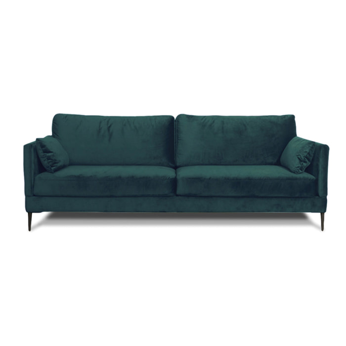 Canapé Velours Droit Splendido - 3 Places