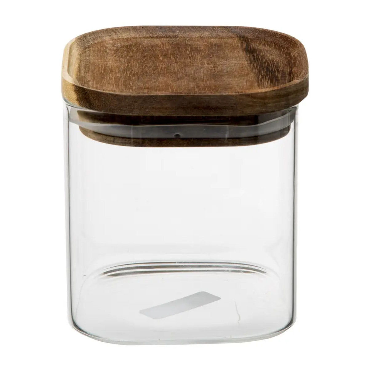 Bocal verre couvercle acacia "Hermet" 0,6L