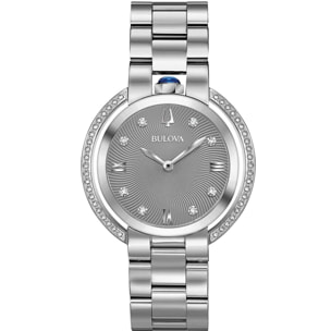 Reloj Bulova 96R219 Mujer Analogico Cuarzo con Correa de Acero inoxidable