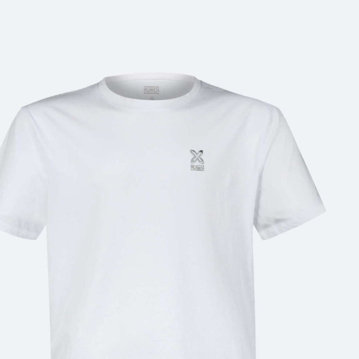 Camiseta MUNICH basica de algodón blanca
