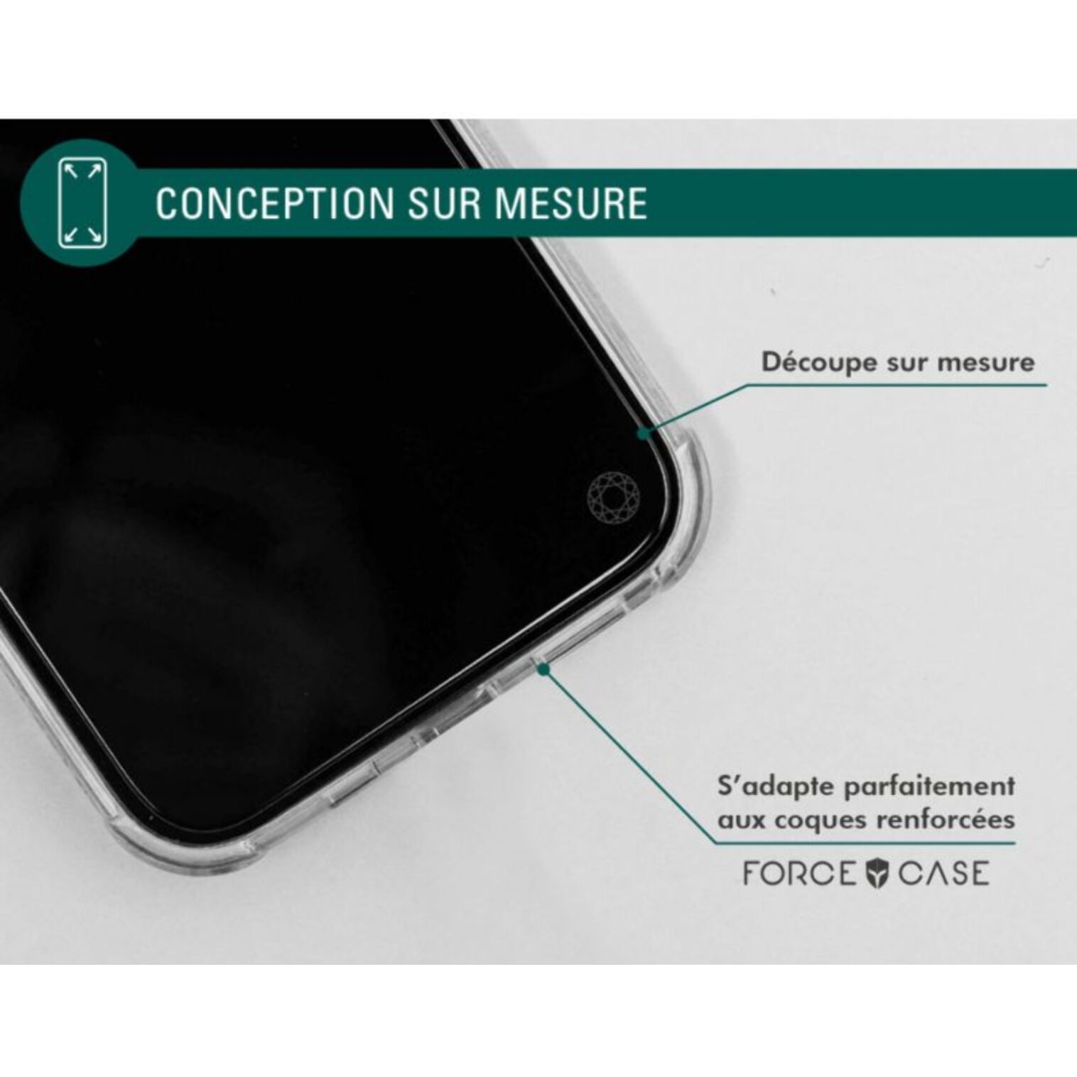 Protège écran FORCE GLASS Samsung S23FE verre trempé