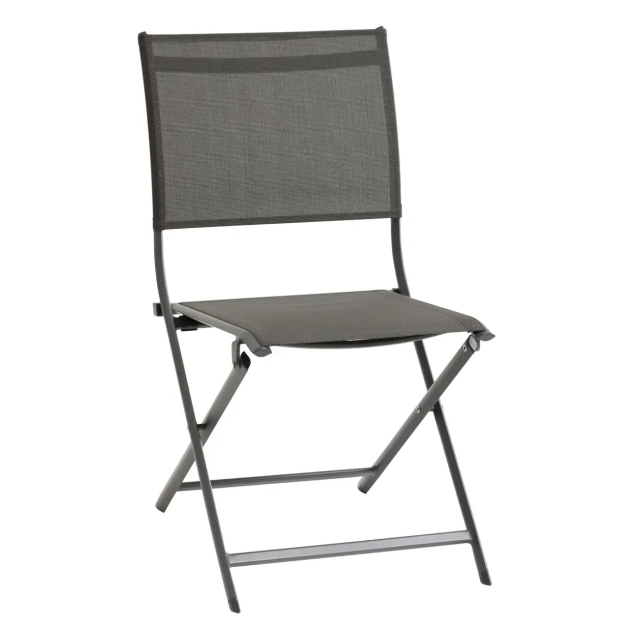 Lot de 4 chaises de jardin pliantes Axant Anthracite & Graphite