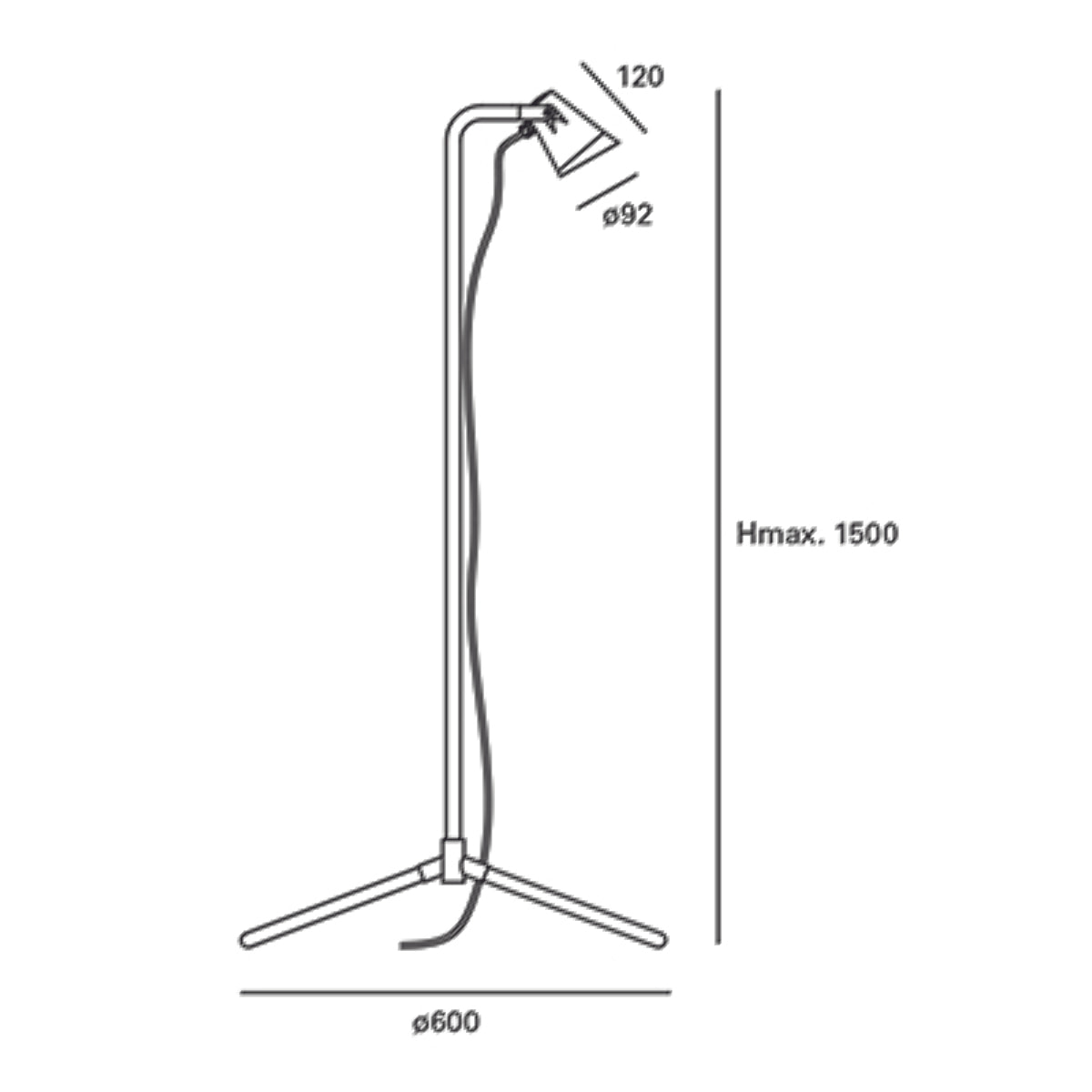 Forlight Pie De Salon Ip65 Picnic Gu10 35W Negro 637Lm
