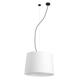 CONGA Lampe suspension noir/blanc ø450