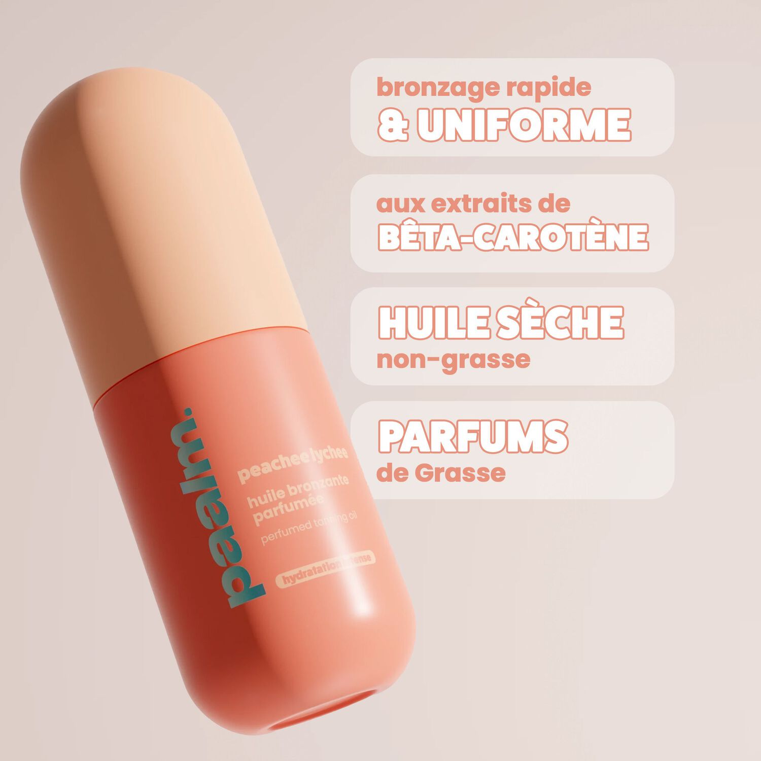 Peachee Lychee - Huile Bronzante Parfumée