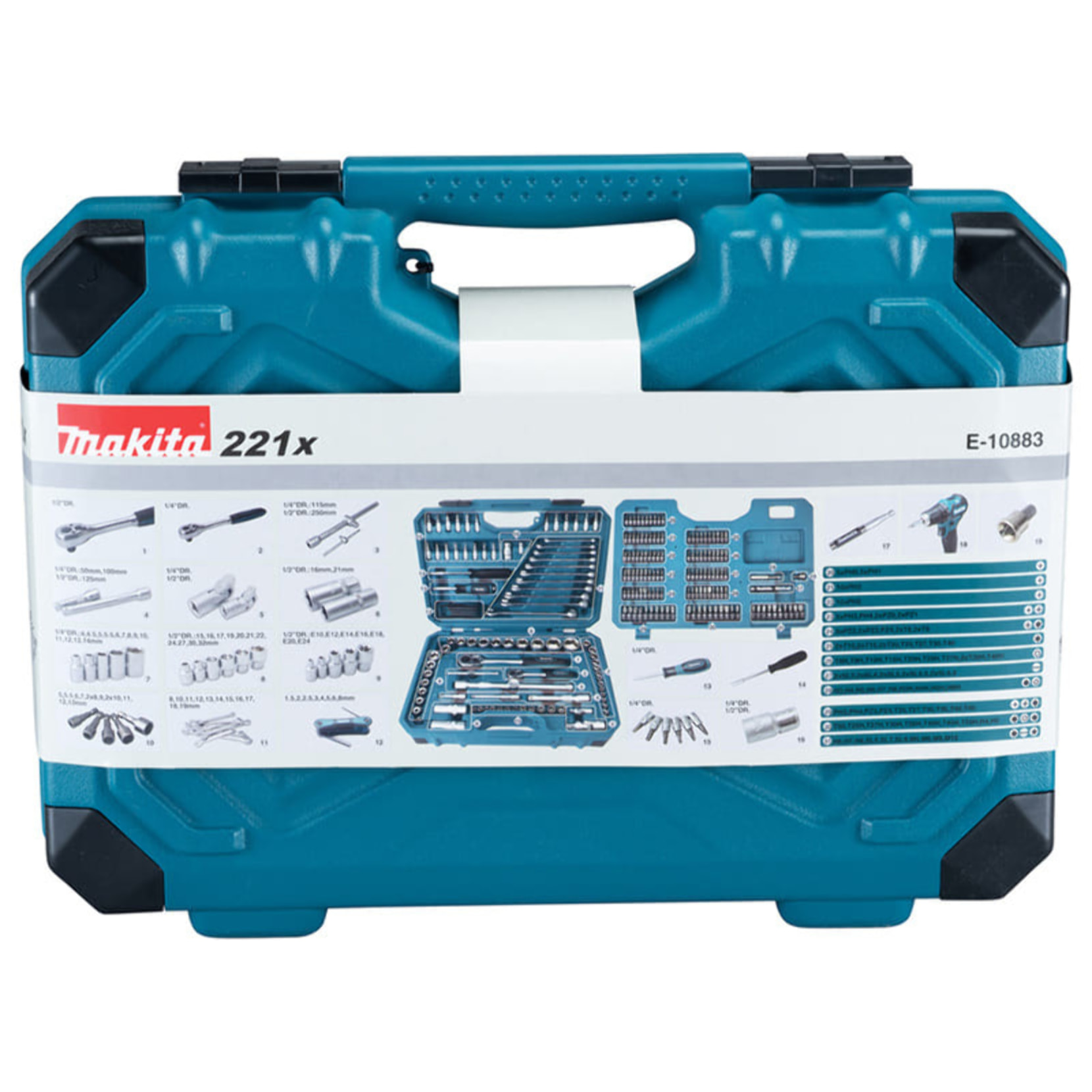 Coffret MAKPAC Outillage à main 221 PCS - MAKITA - E-10883