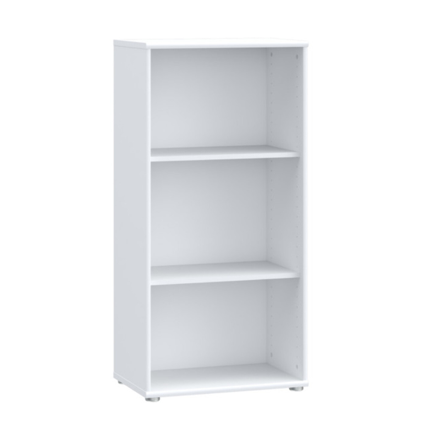 Étagère H. 111 x L. 54 cm décor blanc avec 2 étagères - MIA