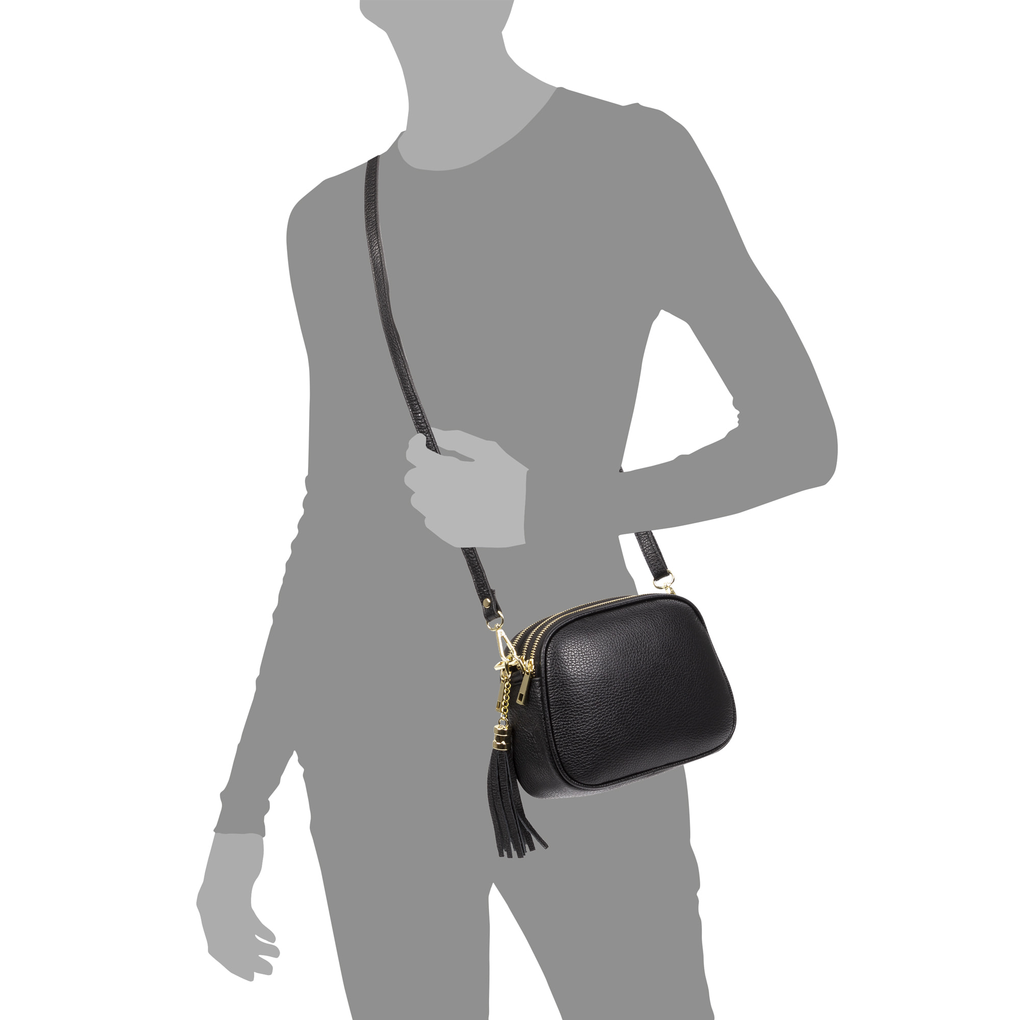 Aliminusa borsa a tracolla Donna. Pelle autentica Dollaro.