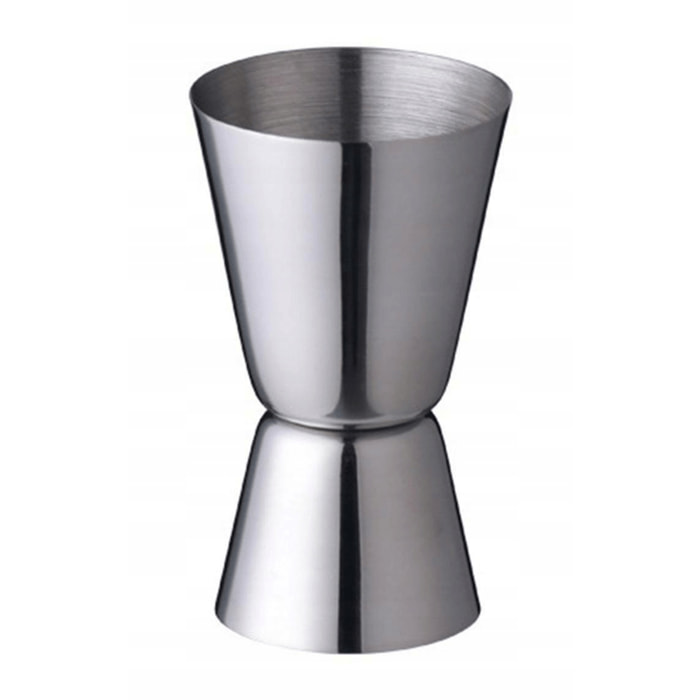 Taza medidora de acero inoxidable con doble cara - medidas precisas de 50 ml/1,69 oz y 25 ml/0,85 oz