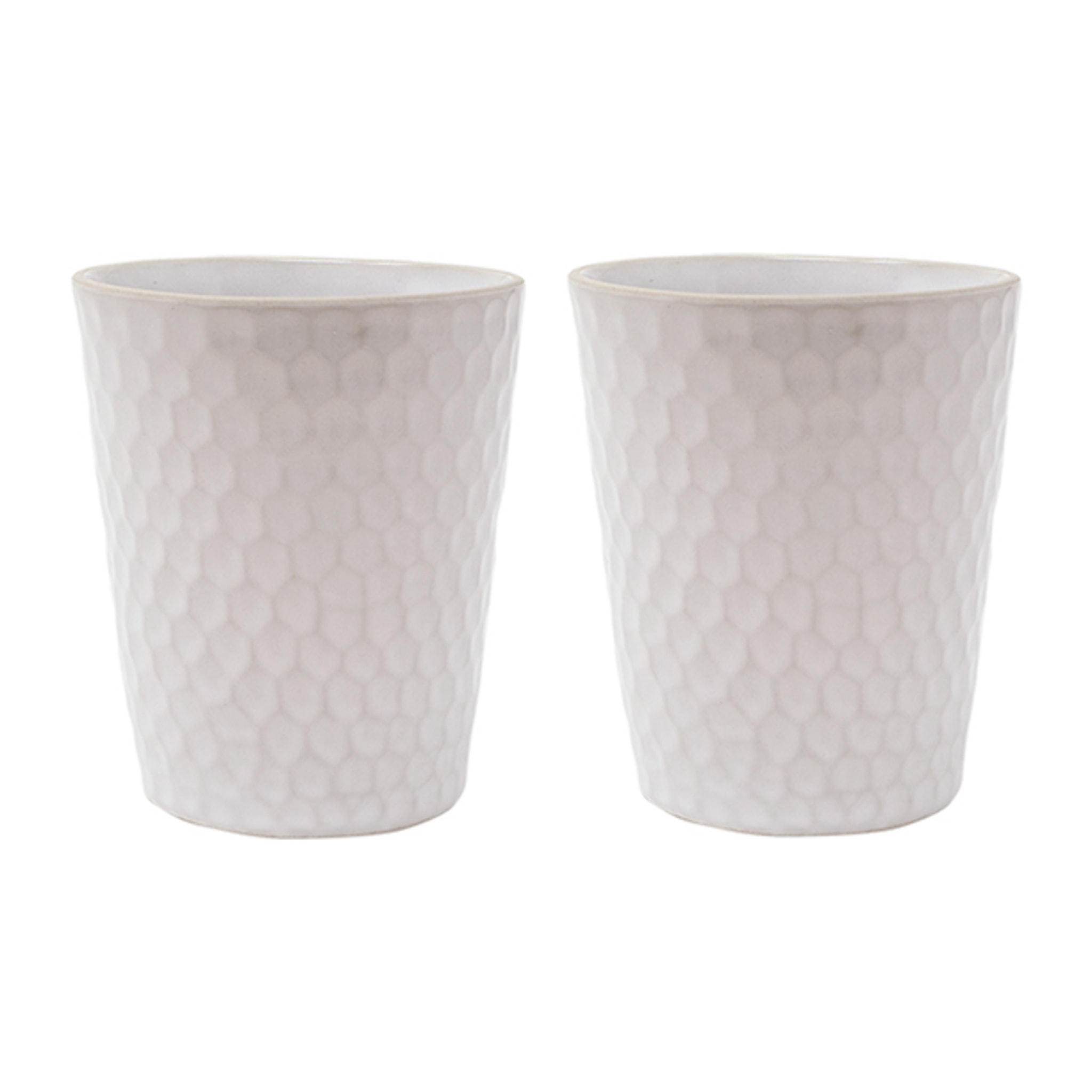 Set 2 bicchieri Impronte in stoneware