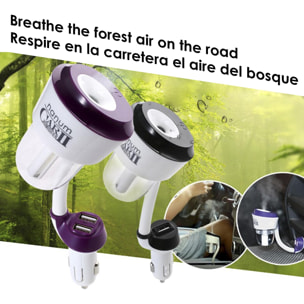 Humidificador con aroma para coches con cargador USB