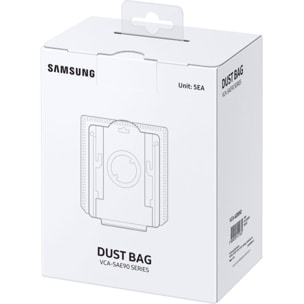 Sac à poussière SAMSUNG pour Clean Station VCA-ADB90/VT