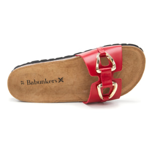 Sandalia BABUNKERS ROJO